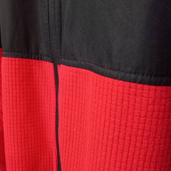 Red & Black Athletic Works Fleece Zip Front Warm Jacket Size XL (46-48) T-370 - Picture 7 of 9